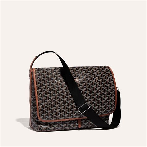 goyard messeger black|Capetien MM Messenger Bag Jet Black .